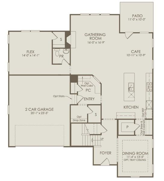2D floor plan layout of this home in , Cumming, GA (Image 3).