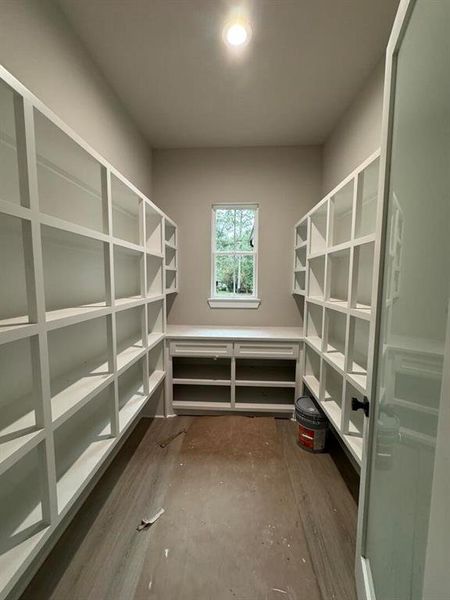 Oversized Utility Pantry/Butler's Pantry *Paper covering the Floor*