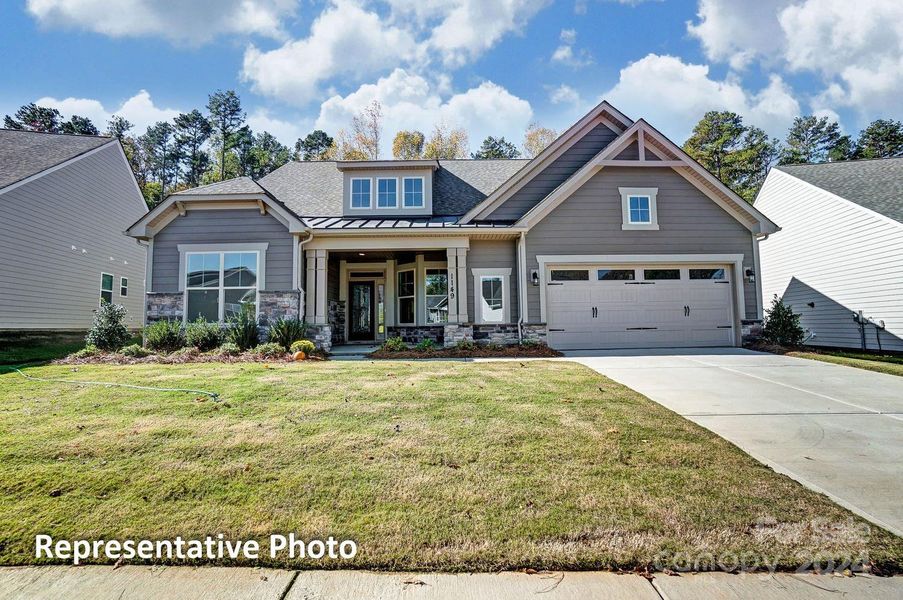 Homesite 598 will feature the Edgefield floorplan with a front-load garage.