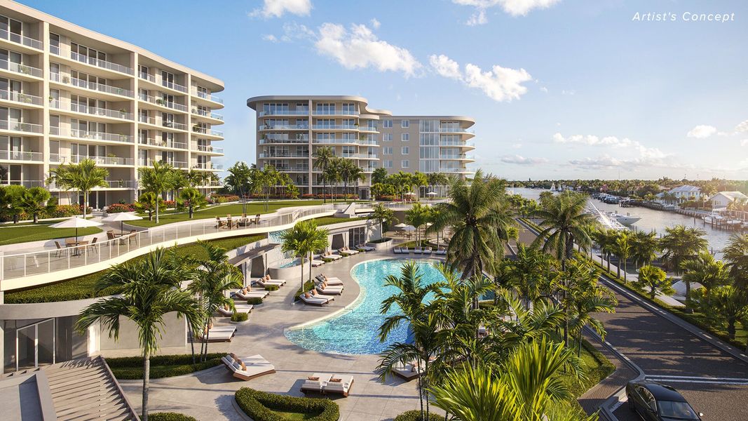 Garden Terrace to Pool and Intracoastal Waterway Garden Terrace to Pool and Intracoastal Waterway