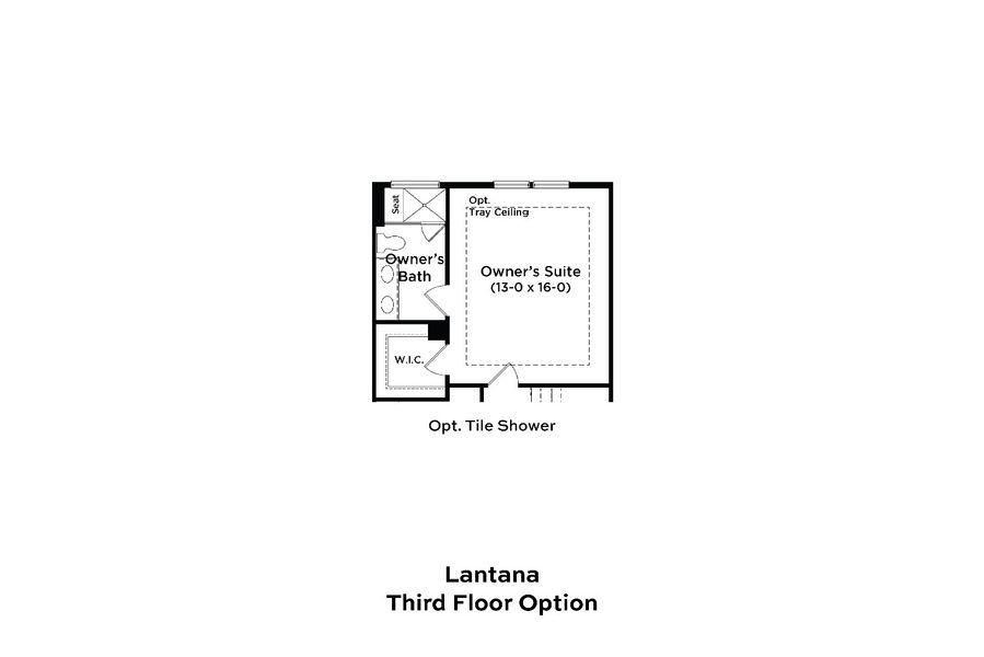 2D floor plan layout for the Lantana End Unit by DRB Homes in Parkview at Hamlin, Winter Garden, FL (Image 23).