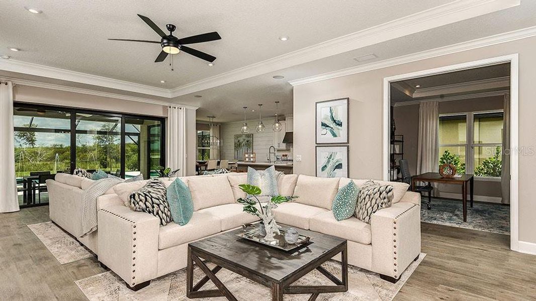 Furnished interior view inside a new home in Tiburon, Nokomis (Image 8). Furnished interior view inside a new home in Tiburon, Nokomis (Image 8).