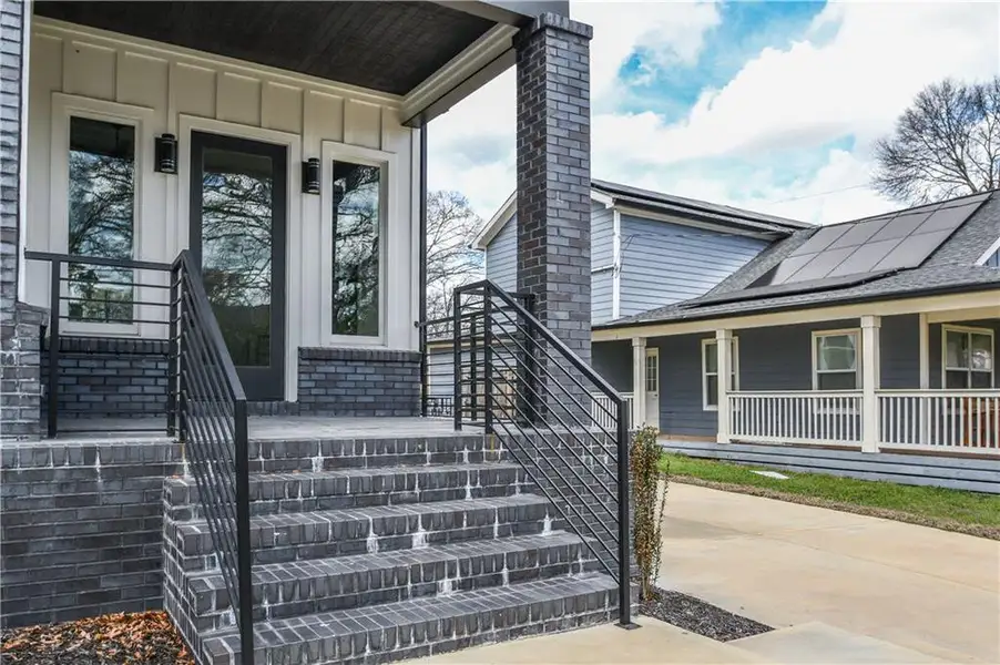 Exterior details and patio area of a home in , Atlanta (Image 3).