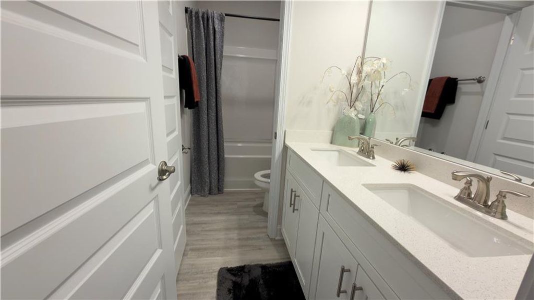 Furnished interior view inside a new home in Habersham Meadows, Demorest (Image 38).