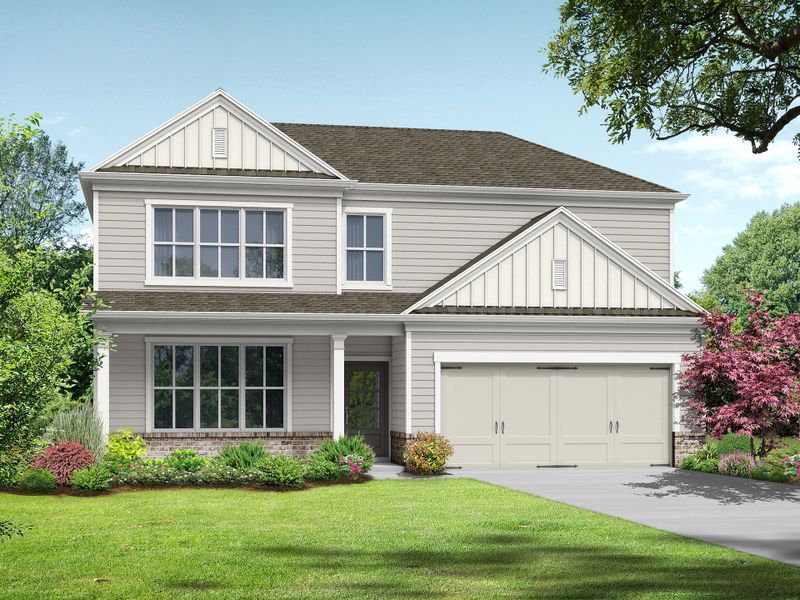 Representative exterior photo of a completed home built from the The Melrose II by My Home Communities in Red Bird Manor, Jefferson, GA (Image 6).