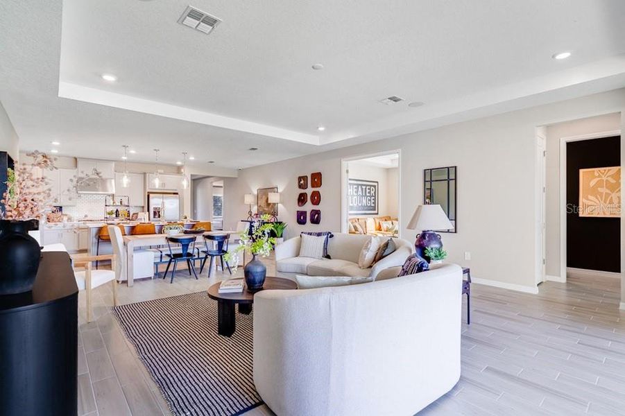 Furnished interior view inside a new home in Center Lake Ranch Community Group Page, St. Cloud (Image 24).