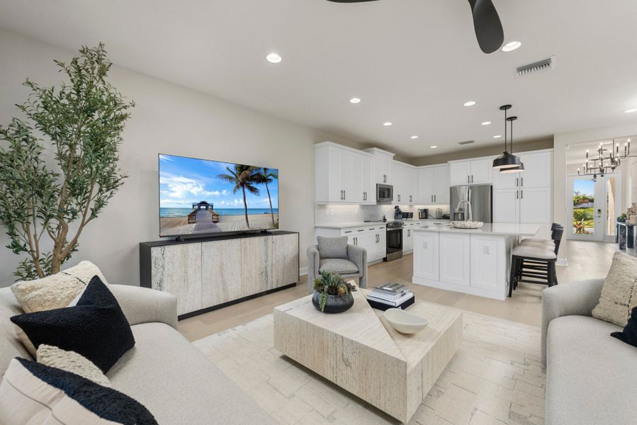 Representative furnished interior of a home built from the Catalina by GL Homes in Valencia Harbor (55+), Fort Myers (Image 6).