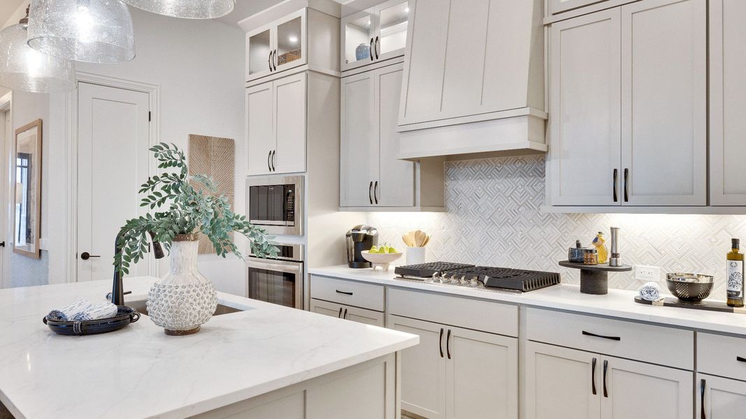 Representative furnished interior of a home built from the Juniper by DRB Homes in Oaks at San Gabriel, Georgetown (Image 18).