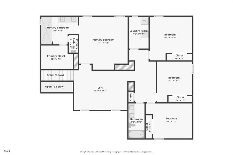 2D floor plan layout of this home in Vines at Mill Creek - Legacy Series, Braselton, GA (Image 3).