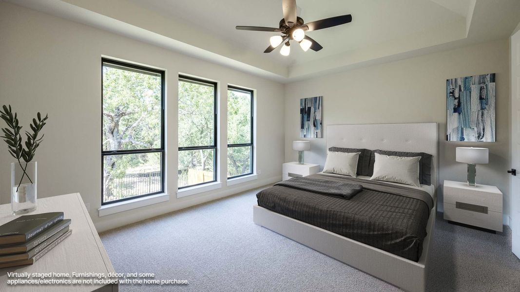 Furnished interior view inside a new home in Parkside on the River West, Georgetown (Image 7).