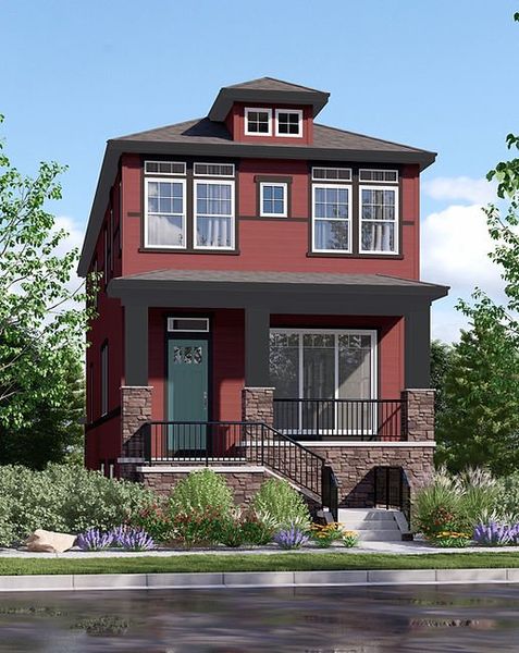 Representative exterior photo of a completed home built from the The Chickadee by Remington Homes in Painted Prairie, Aurora, CO (Image 2).