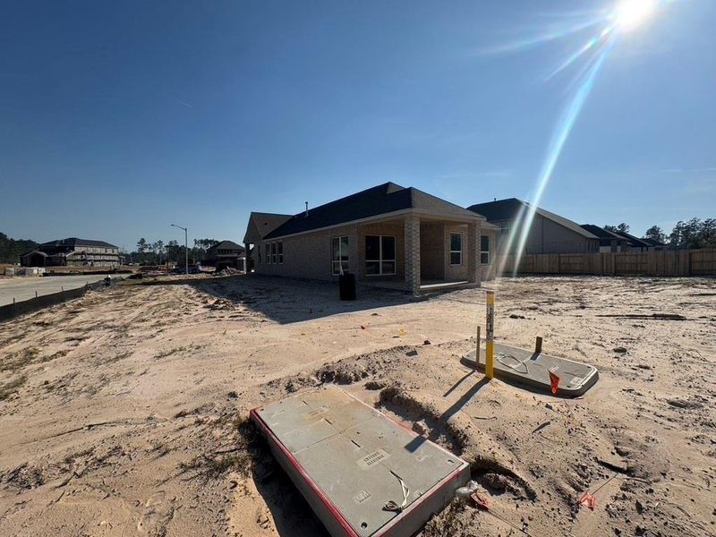 In-progress construction of a new home in Evergreen, Conroe, TX (Image 22).