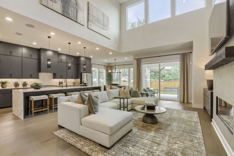 Representative furnished interior of a home built from the 4063 by Risewell Homes in Freedom at Anthem, Kyle (Image 7).