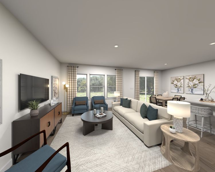 Furnished interior view inside a new home in Buffalo Ridge, Newton (Image 7).