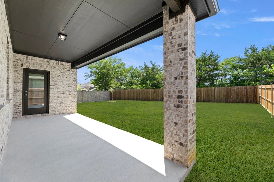 Covered Patio and Backyard Covered Patio and Backyard
