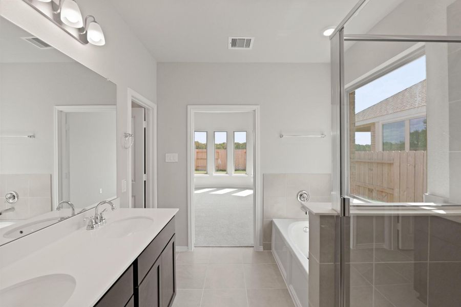 Furnished interior view inside a new home in The Trails, New Caney (Image 13).