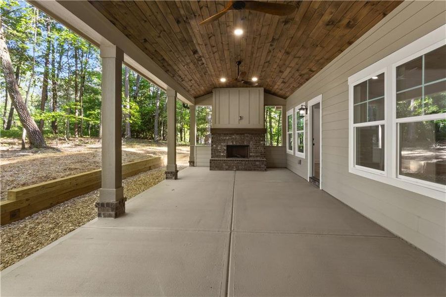 Exterior details and patio area of a home in , Dahlonega (Image 17).
