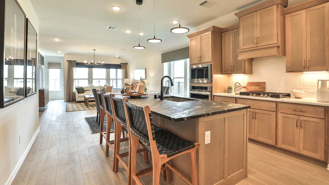 Furnished interior view inside a new home in Bridgeland Creekland Village, Cypress (Image 14).