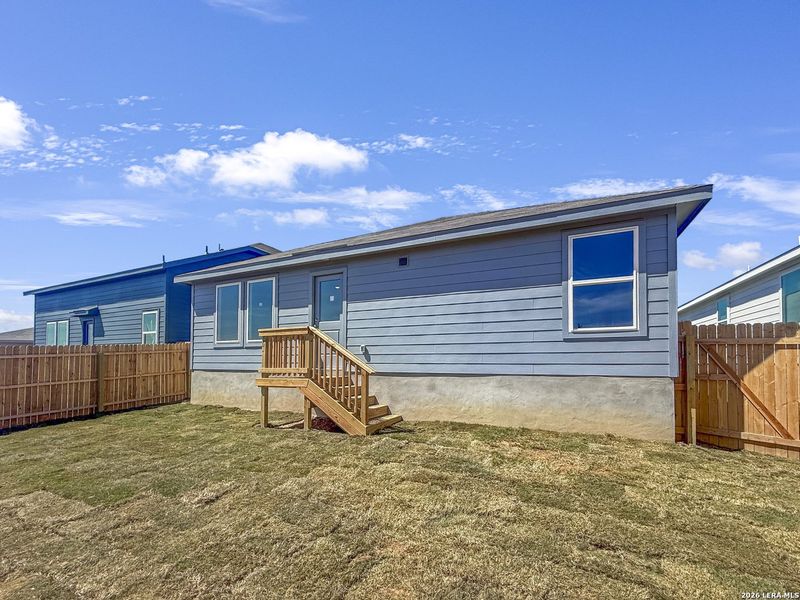 Exterior details and patio area of a home in Ridgeland, Kerrville (Image 2). Exterior details and patio area of a home in Ridgeland, Kerrville (Image 2).