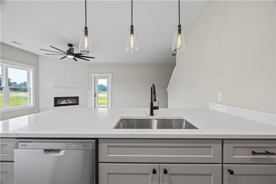 Close-up of interior finishes inside a home in , Toccoa (Image 14).