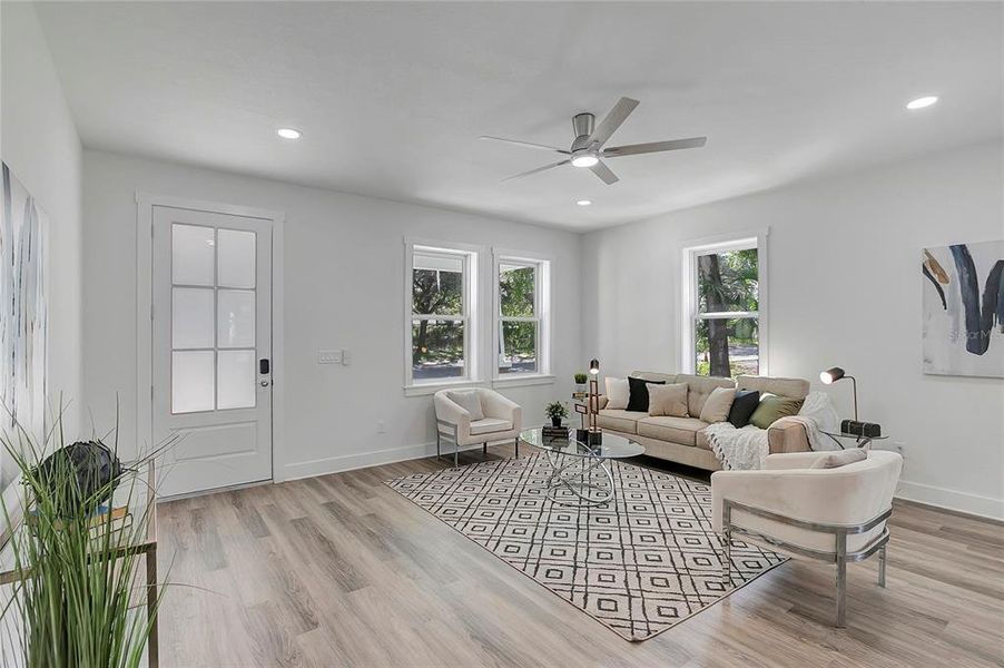 Furnished interior view inside a new home in , Tampa (Image 17). Furnished interior view inside a new home in , Tampa (Image 17).