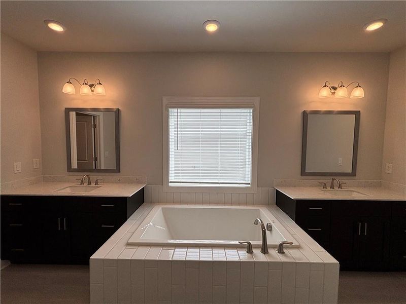 Furnished interior view inside a new home in Brackley Single Family, Cumming (Image 13).