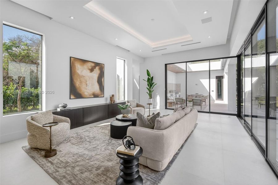 Furnished interior view inside a new home in , Miami (Image 4). Furnished interior view inside a new home in , Miami (Image 4).