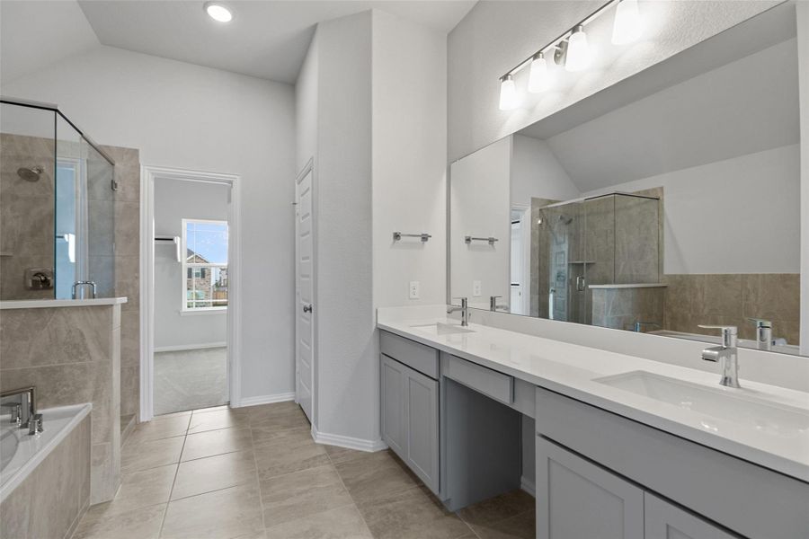 Furnished interior view inside a new home in Park at Eldridge, Sugar Land (Image 8). Furnished interior view inside a new home in Park at Eldridge, Sugar Land (Image 8).