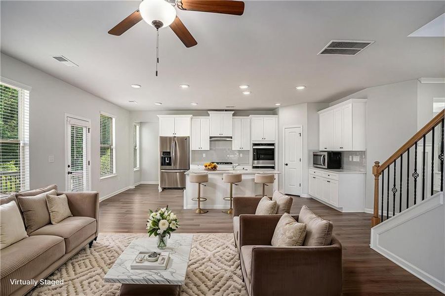 Furnished interior view inside a new home in , Hampton (Image 5).