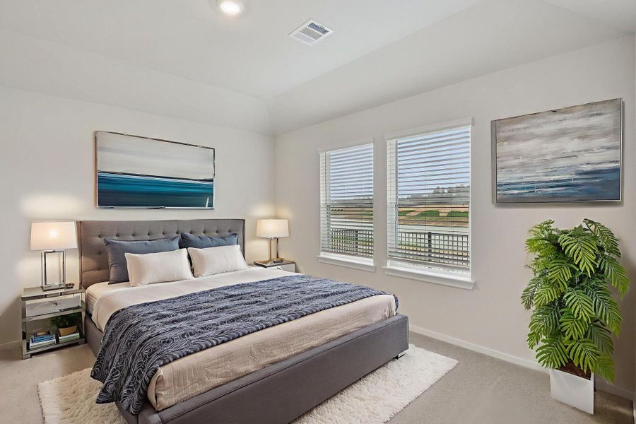 Furnished interior view inside a new home in Granger Pointe - Traditional Series, Conroe (Image 13).