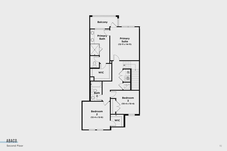 2D floor plan layout of this home in Lagoon Residences at Epperson, Wesley Chapel, FL (Image 3).