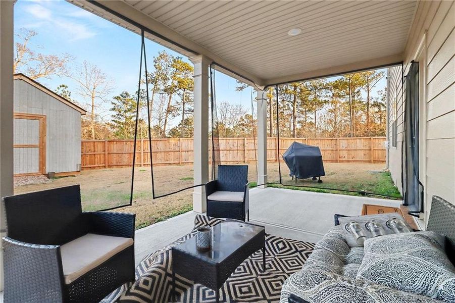Exterior details and patio area of a home in , Lithonia (Image 4).