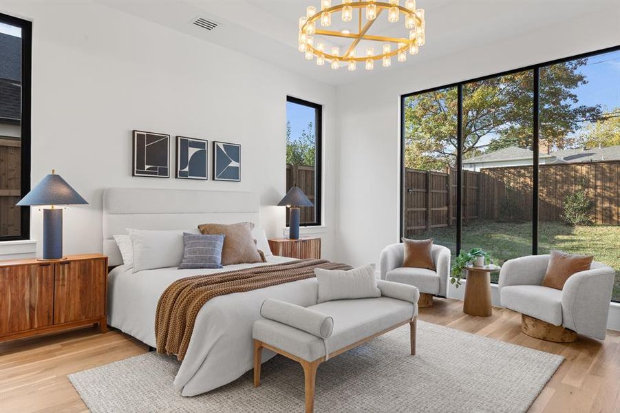 Furnished interior view inside a new home in , Dallas (Image 30).