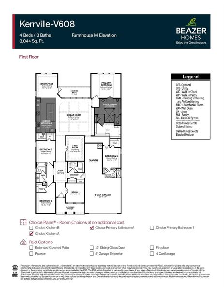 2D floor plan layout of this home in Valencia, Manvel, TX (Image 2).