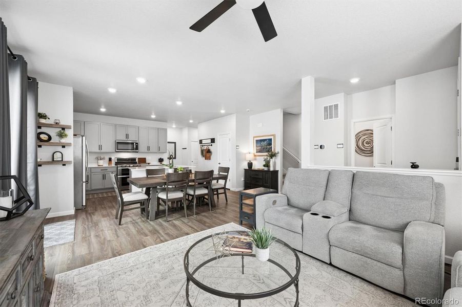 Open layout with spacious dining area Open layout with spacious dining area