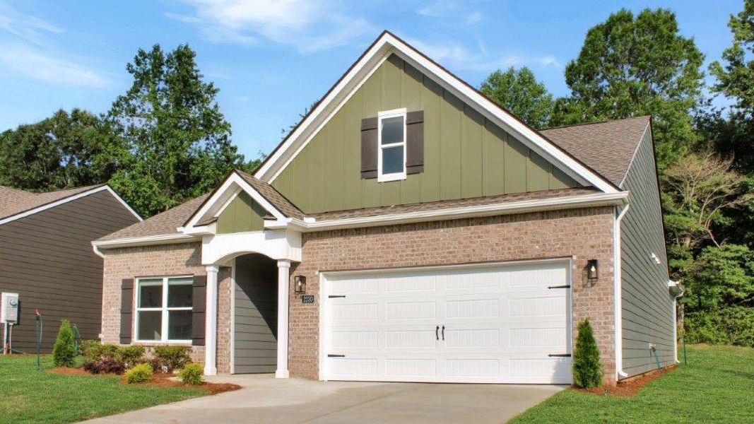 Front exterior of a new home in Fairview Hills, Cleveland, TN, highlighting curb appeal (Image 14). Front exterior of a new home in Fairview Hills, Cleveland, TN, highlighting curb appeal (Image 14).