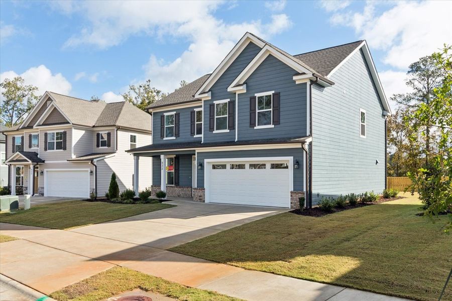 Front exterior of a new home in Tillery Park, Grovetown, GA, highlighting curb appeal (Image 18).