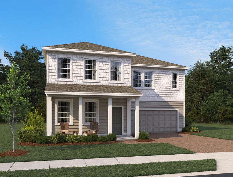 Front exterior of a home in the Ardisia Park Estate community, located in New Smyrna Beach, FL (Image 2).