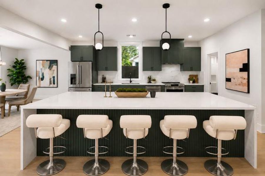 Furnished interior view inside a new home in , Atlanta (Image 17).