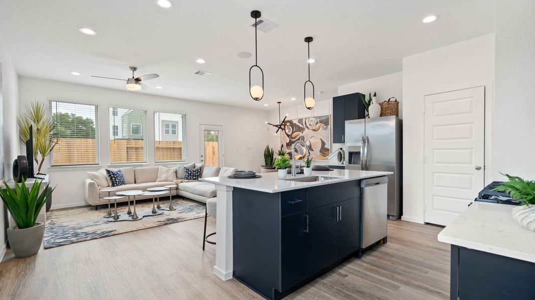 Furnished interior view inside a new home in Murphy Village, Missouri City (Image 6). Furnished interior view inside a new home in Murphy Village, Missouri City (Image 6).