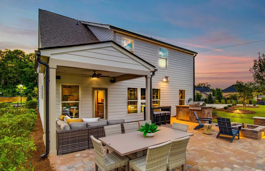 Grab a beverage and host an evening on the spacious patio.