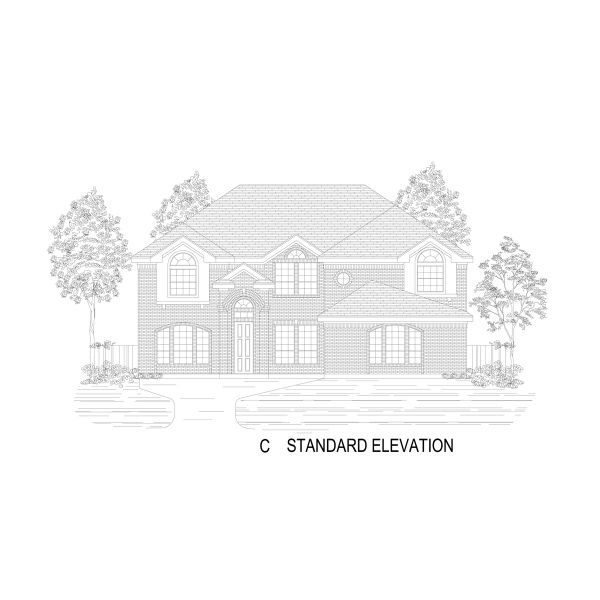 Representative rendering of the exterior for the Crestwood 2FSW by First Texas Homes (Image 10). Representative rendering of the exterior for the Crestwood 2FSW by First Texas Homes (Image 10).
