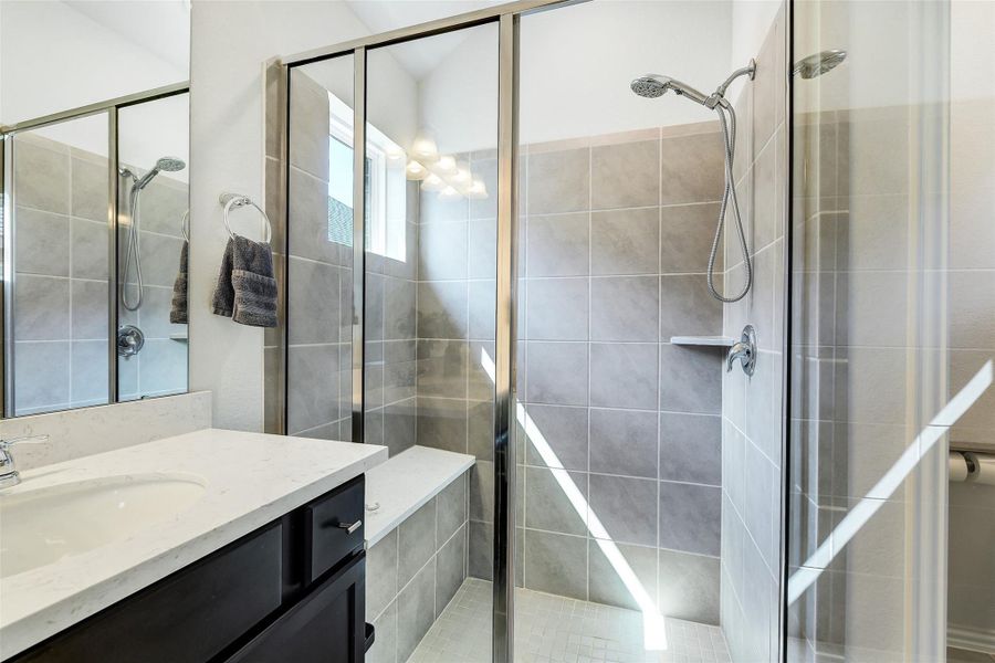 Furnished interior view inside a new home in Bridgeland Creekland Village, Cypress (Image 27). Furnished interior view inside a new home in Bridgeland Creekland Village, Cypress (Image 27).