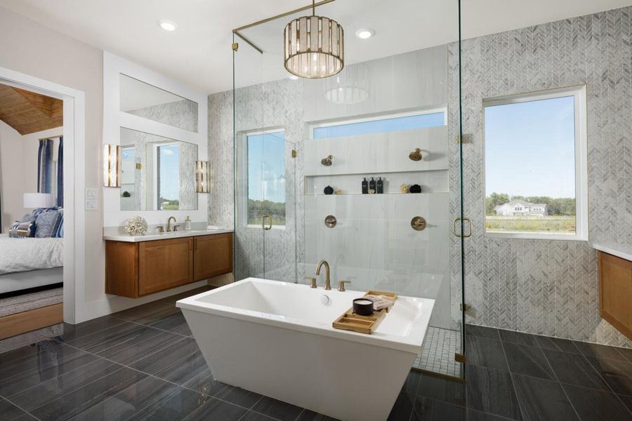 Representative furnished interior of a home built from the Grand Legacy by Grand Homes in Grand Oaks, Celina (Image 9).