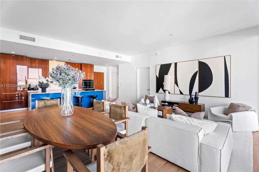 Furnished interior view inside a new home in , Miami (Image 3).