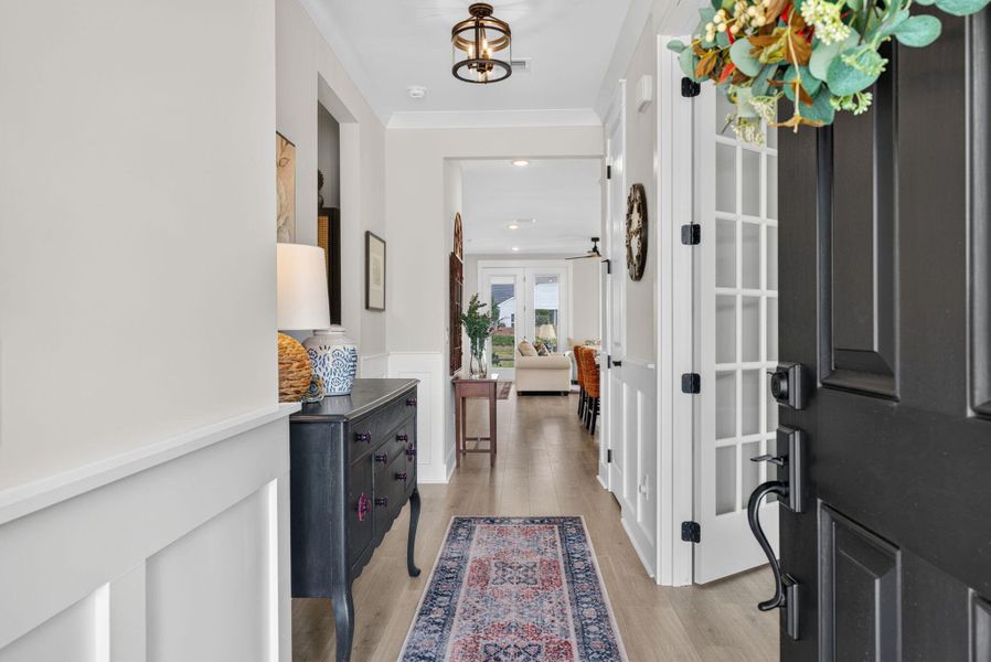 Furnished interior view inside a new home in K. Hovnanian's® Four Seasons at Lakes of Cane Bay, Summerville (Image 10).