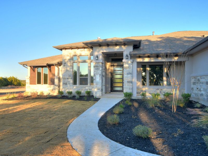 Representative exterior details of a home built from the Santa Barbara II by Giddens Homes in Scofield Farms Estates, Georgetown (Image 36).