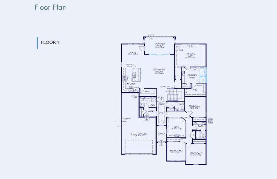 2D floor plan layout of this home in Sterling Ranch, Littleton, CO (Image 2).