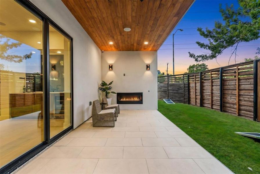 Exterior details and patio area of a home in , Dallas (Image 23). Exterior details and patio area of a home in , Dallas (Image 23).