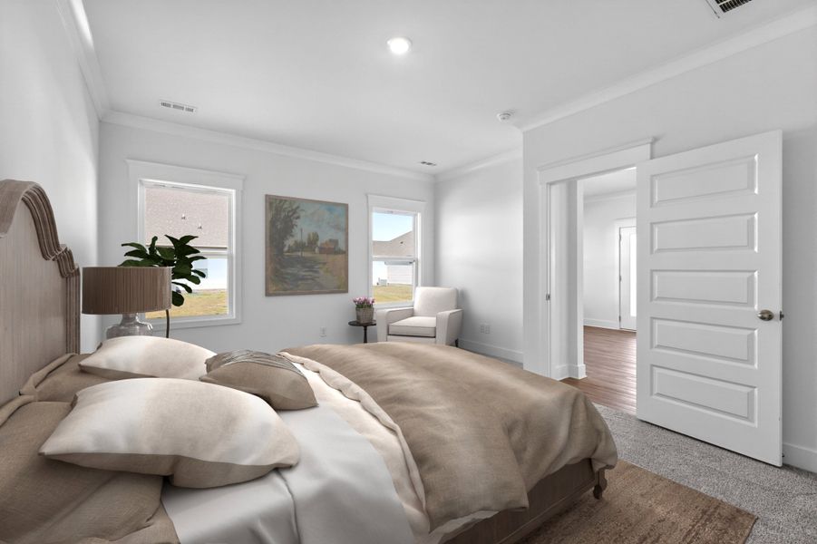 Virtually Staged Photo of Actual Home*